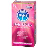 Skins Dots & Ribs Kondome 12 Stk