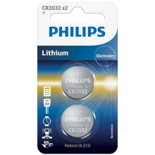 Philips CR2032 Alkaline Batteri 2 stk Product 1