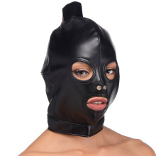 Strict Bondage-Maske mit Pferdeschwanz aus PU-Leder  1