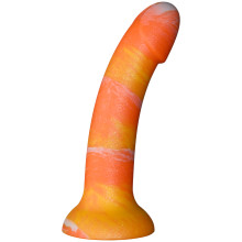 baseks Orange Sunset Silikondildo mit Saugnapf 18 cm  1