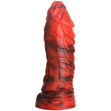 Creature Cocks Fire Dragon Roter Schuppiger Silikon-Dildo 21 cm  1
